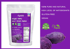 Orgnisulmte Organic Purple Sweet Potato Powder Premium Purple Yam Powder 5.64Oz