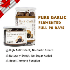 Orgnisulmte Black Garlic Fermented for 90 Days Made in Canada 8.82 Oz