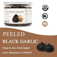 Orgnisulmte Black Garlic Fermented for 90 Days Made in Canada 8.82 Oz