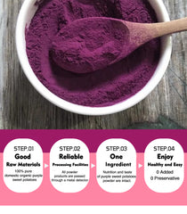 Orgnisulmte Organic Purple Sweet Potato Powder Premium Purple Yam Powder 5.64Oz