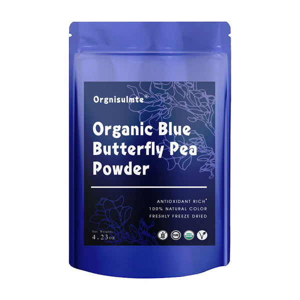 Orgnisulmte Organic Blue Butterfly Pea Powder Blue Matcha Tea Powder 4.32Oz