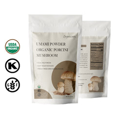 Orgnisulmte Organic Dried Porcini Mushrooms Powder,Wild Grown Umami Powder 3 Oz