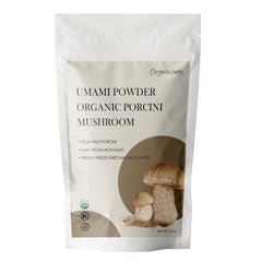 Orgnisulmte Organic Dried Porcini Mushrooms Powder,Wild Grown Umami Powder 3 Oz